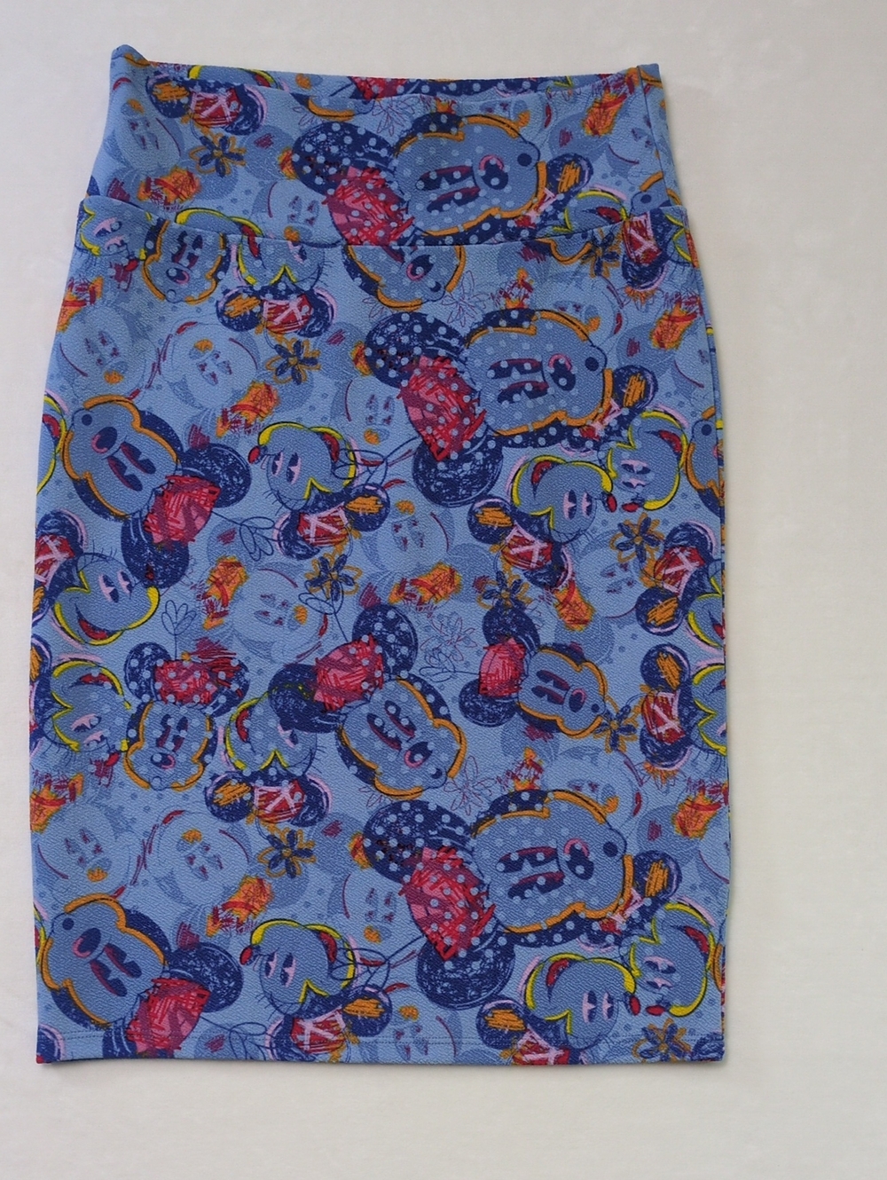 LuLaRoe Disney Cassie Pencil Skirt Medium M Mickey Mouse Sketched